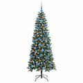 vidaXL Umelý vianočný stromček Zelená 180 cm PVC, plast a oceľ