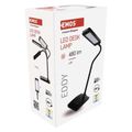 LED stolná lampa Eddy, čierna