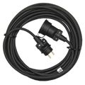 Prodlužovací kabel EMOS PM0501 čierny spojka 10 m / 3x1,5 mm gumový / IP65