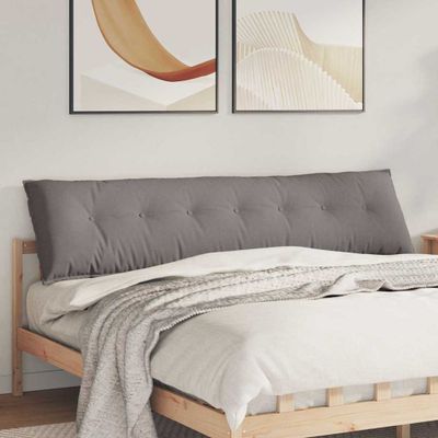 vidaXL Poduška na chrbát Sivohnedá 200 x 19 x 50 cm látka