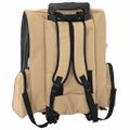 vidaXL Vozík pre domáce zvieratá 3 v 1, dizajn, pieskový, 48 x 32 x (57-106) cm, oxfordská látka
