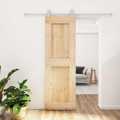 vidaXL Posuvné dvere Prírodná a biela 70 x 210 cm