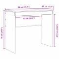 vidaXL Stôl Sonoma dub 90 x 40 x 76 cm