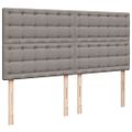 vidaXL Boxspring posteľ s matracom sivohnedý 200x200 cm látka