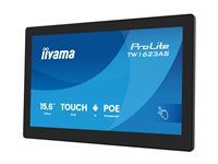 iiyama ProLite TW1623AS-B3P - Android PC - dotykový panel PC 1 RK3568 - RAM 4 GB - SSD - eMMC 32 GB - Mali-G52 - Bluetooth 5.2, Gigabit Ethernet - Android 13 - monitor: LED 15.6" 1920 x 1080 (Full HD) dotykový displej - čierna, matná
