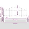 vidaXL Záhradný plot WOERDEN 3 ks 170 x 115 cm Sivá