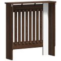 vidaXL Kryt radiátora Hnedý dub 78 x 19 x 81,5 cm Kompozitné drevo