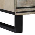 vidaXL Komoda set 2 ks Biela 120 x 33 x 75 cm Masívne mango drevo