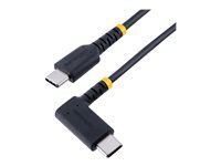 High Quality USB Charging Cord (R2CCR-1M-USB-CABLE) - USB kabel - USB-C (M) rovné do USB-C (M) pravoúhlý - USB 2.0 - 3 A - 1 m - černá