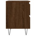 vidaXL Nočný stolík hnedý dub 40x35x50 cm kompozitné drevo
