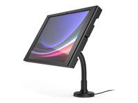 Compulocks Galaxy Tab S9 Ultra 14,6" Apex Enclosure Flex Arm Mount Black - Montážna sada (kryt, úchyt flexibilného ramena) - pre tablet - uzamykateľný - kovový rám - čierna - veľkosť obrazovky: 14,6" - pre Samsung Galaxy Tab S10 Ultra, Tab S11 Ultra, Tab S9 Ultra