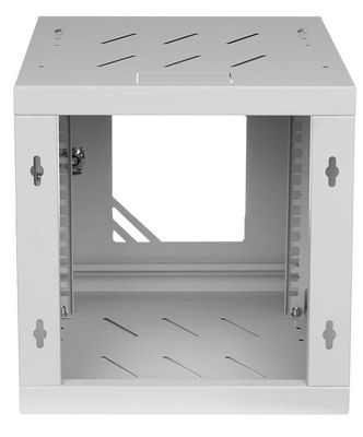 RACK skriňa závesná NEKU TS 10" 6U 300mm, samozostaviteľná, šedá 7035
