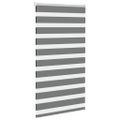vidaXL Zebra roleta tmavošedá 70x150 cm šírka látky 65,9 cm polyester