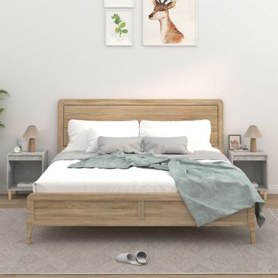 vidaXL Nočné stolíky 2 ks betónové sivé 40x35x50 cm