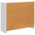 vidaXL Servírovacia skriňa Biela s vysokým leskom 89 x 34,5 x 77 cm