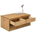 vidaXL Konferenčný stolík SAUDA dub 99x55x45 cm borovicový masív