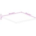 vidaXL Stolová doska 60x60x3,8 cm štvorec masívna akácia