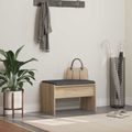 vidaXL Predsieňová lavica s vankúšom Sonoma dub 63 x 38 x 40 cm