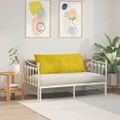 vidaXL Poduška na chrbát Žltá 120 x 50 cm Kordúrová tkanina