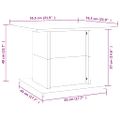 vidaXL Konferenčný stolík, sivá sonoma 55,5x55,5x40cm kompozitné drevo