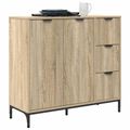 vidaXL Servírovacia skriňa Sonoma dub 89,5 x 33 x 82 cm
