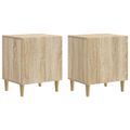 vidaXL Nočný stolík 2 ks Dub sonoma 43 x 34,5 x 50 cm Kompozitné drevo