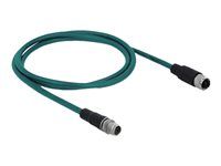 Sieťový kábel M12 X-coded 8 pin samec na
