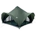 vidaXL Tipi stan Armádna zelená Pre 6 osôb Polyester a oceľ