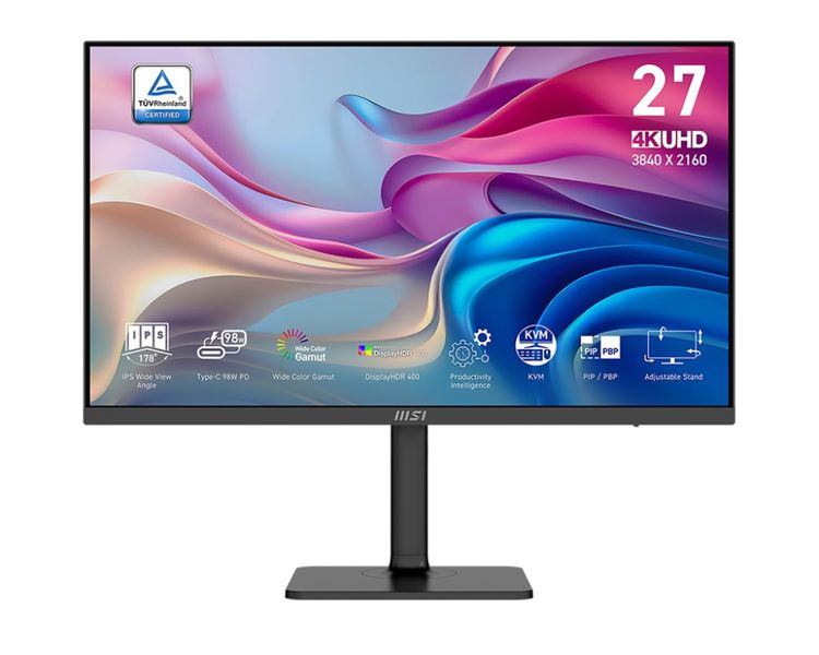 MSI Modern/MD272UPHG/27''/IPS/4K UHD/60Hz/4ms/Black/3R