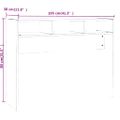 vidaXL Konzolový stolík hnedý dub 105x30x80 cm spracované drevo