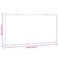 vidaXL Magnetická biela tabuľa 100x50x1,7 cm hliník