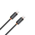 Kábel XO NB-Q302B PD USB-C - USB-C 1,0m 60W čierny