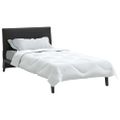 vidaXL Paplón 220 x 155 x 4 cm Žiadne Polyester Biela Priedušná
