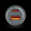 Autoadaptér KRUGER & MATZ KM0872, 1x USB-C, 1x Qualcomm 3A