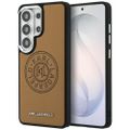 Puzdro Karl Lagerfeld Perforated KL MagSafe pre Samsung Galaxy S26 Ultra hnedá