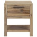 vidaXL Nočné stolíky so zásuvkami 2 ks 40x30x48 cm, akáciový masív