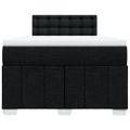 vidaXL Boxspring posteľ s matracom čierna 120x190 cm látka