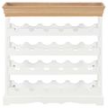 vidaXL Skrinka na víno, biela 70x22,5x70,5 cm, MDF