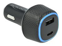 Napájací adaptér do auta - 63 watt - 3 A - PD (USB, USB-C) - čierna