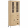 vidaXL Vysoká skrinka dub sonoma 69,5x34x180 cm spracované drevo