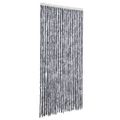 vidaXL Záves proti hmyzu, strieborný 100x220 cm, ženilka