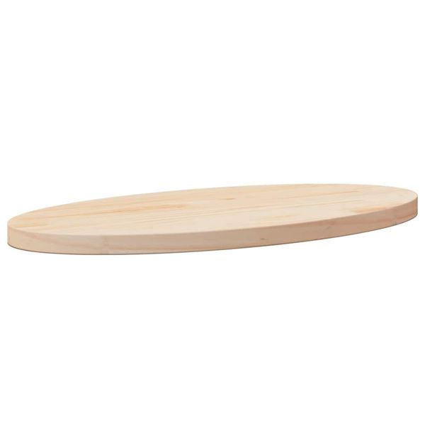 vidaXL Stolová doska 60x30x2,5 cm, borovicový masív, oválna