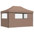 vidaXL Párty stan 279 x 410 x 315 cm Hnedá Oxfordská látka