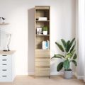 vidaXL Highboard Dub Sonoma 37,5x35x180 cm Konštruktérske drevo