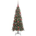 vidaXL Umelý vianočný stromček Zelená 150 cm PVC, plast a oceľ
