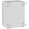vidaXL Ovládacia skriňa Sivá 25 x 13 x 24 cm ABS plast