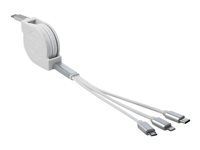 USB Type-C 3 v 1 Výsuvné nabíjanie