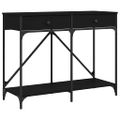 vidaXL Konzolový stolík čierny 100x39x78,5 cm kompozitné drevo