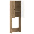 vidaXL Toaletná skriňa EDE Dub artisan 66 x 25,5 x 190 cm