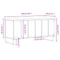 vidaXL Skrinka na platne biela 100x38x48 cm kompozitné drevo